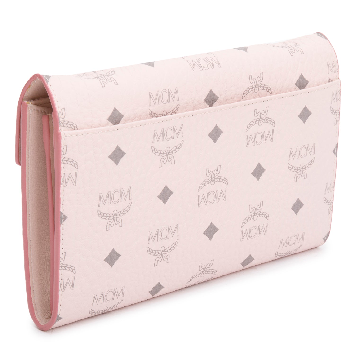 MCM Pink Visetos Medium Millie Crossbody Bag