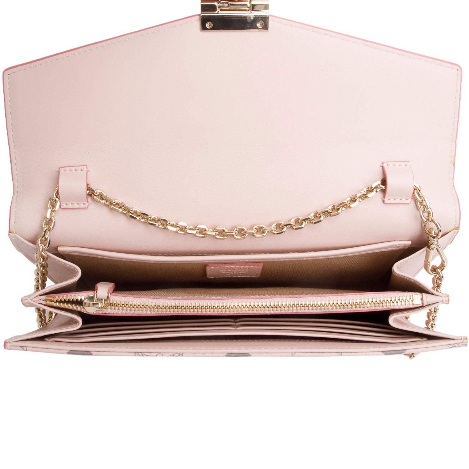MCM Pink Visetos Medium Millie Crossbody Bag