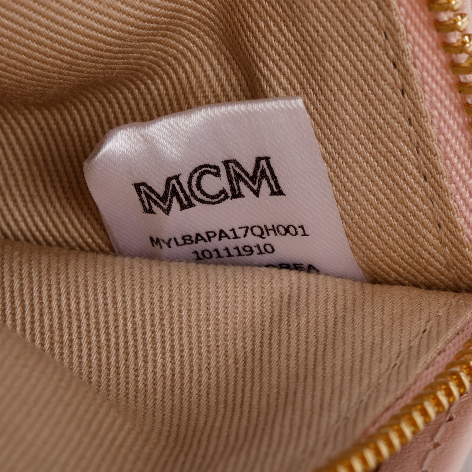 MCM Pink Visetos Medium Millie Crossbody Bag