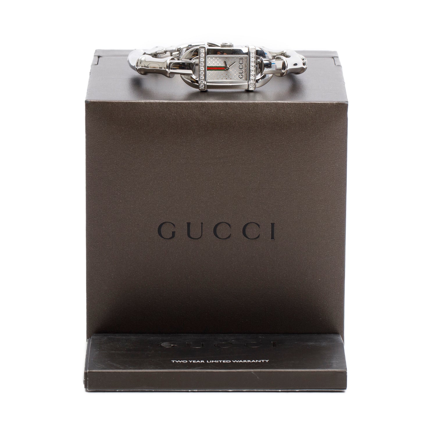 Gucci Stainless Steel Diamond Bezel 6800 Series Watch w/ Box & Papers