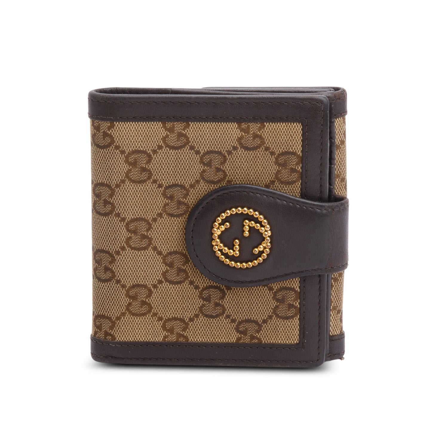 Gucci Beige GG Supreme Bi-Fold Wallet w/ Box