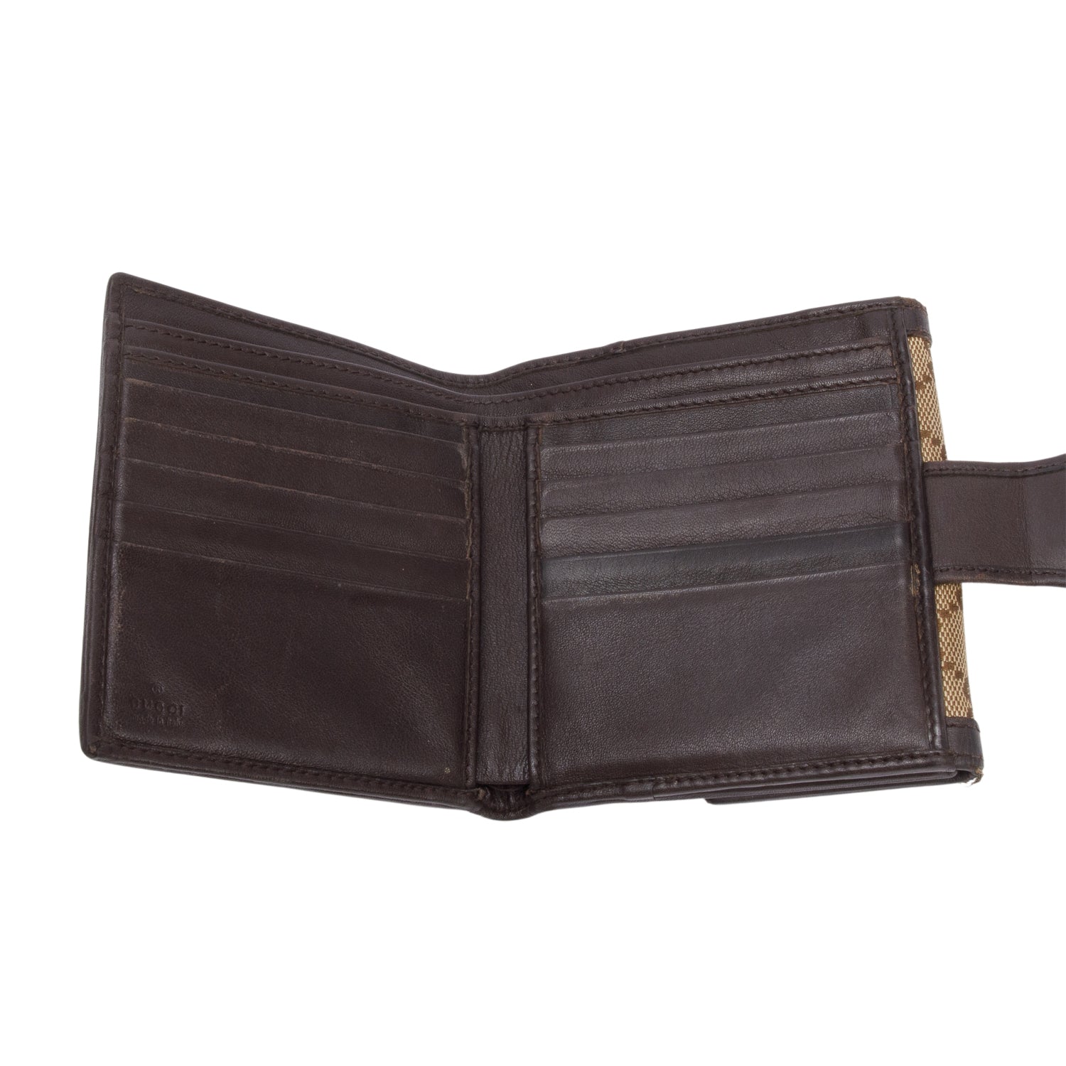 Gucci Beige GG Supreme Bi-Fold Wallet w/ Box