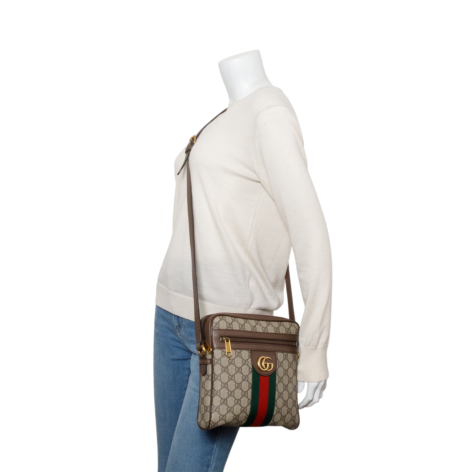 Gucci GG Supreme Ophidia GG Small Messenger Bag w/ Box