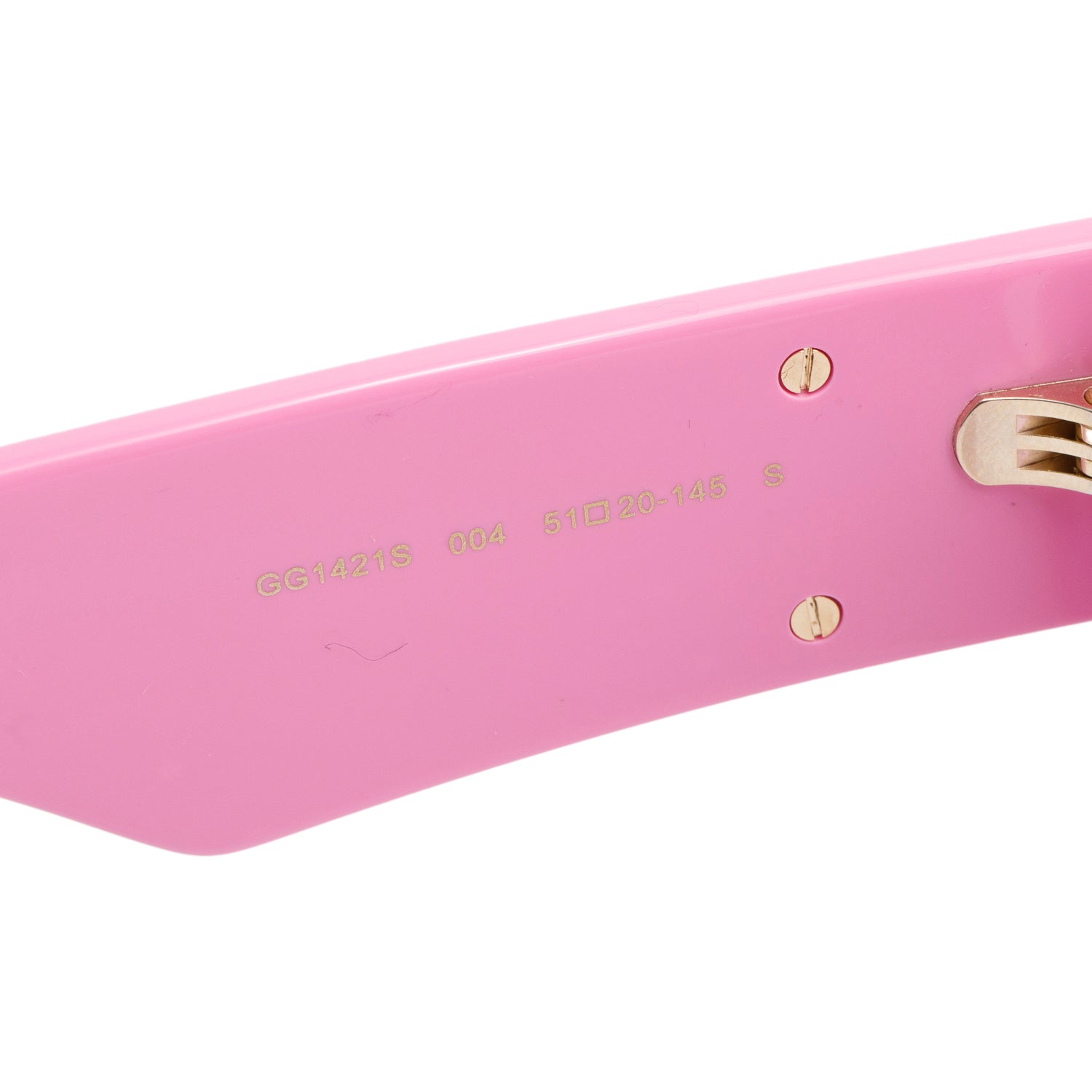 Gucci GG1421S Pink Acetate GG Marmont Cat-Eye Sunglasses w/ Case