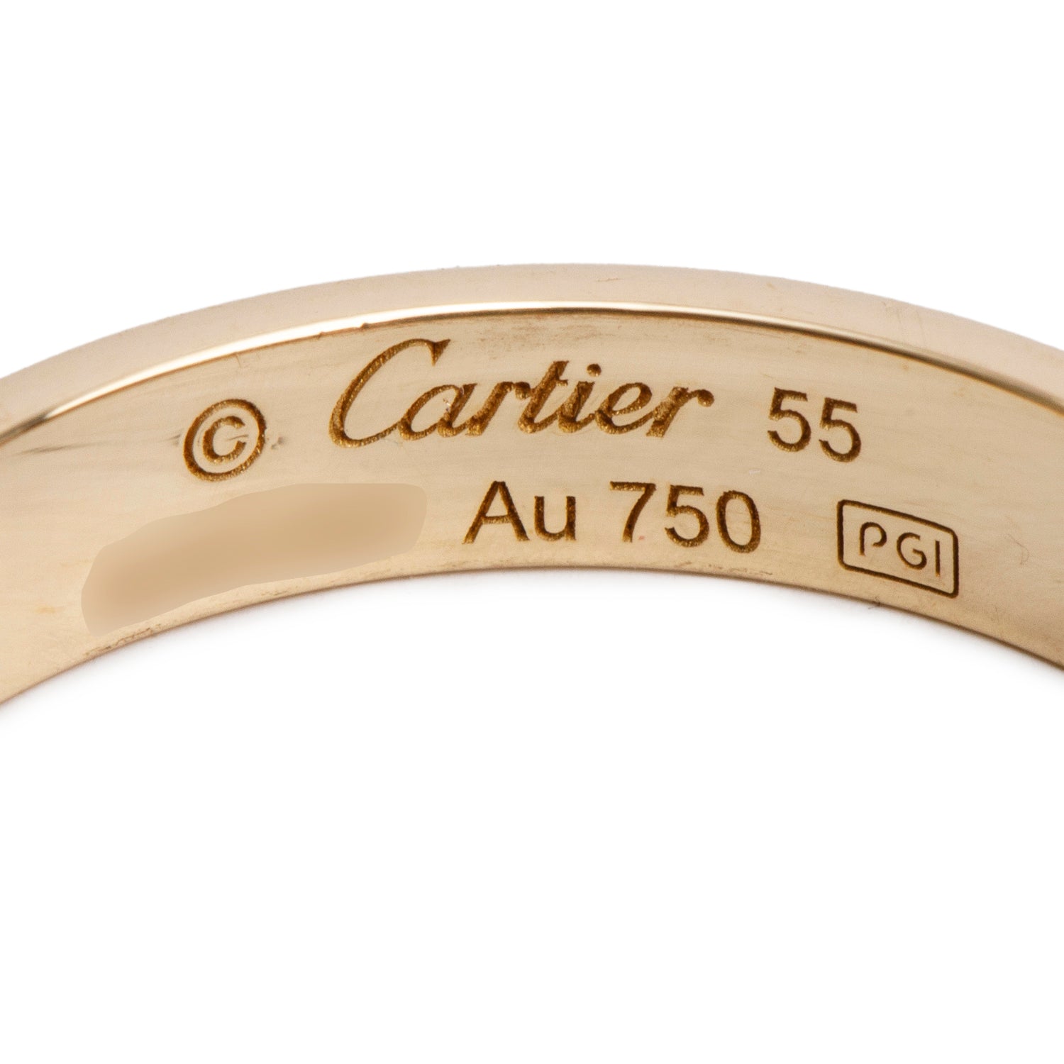 Cartier 2022 18k Yellow Gold 3.6 MM Love Wedding Band Ring, Size 55 7.25 w/ Box, Receipt & Certificate