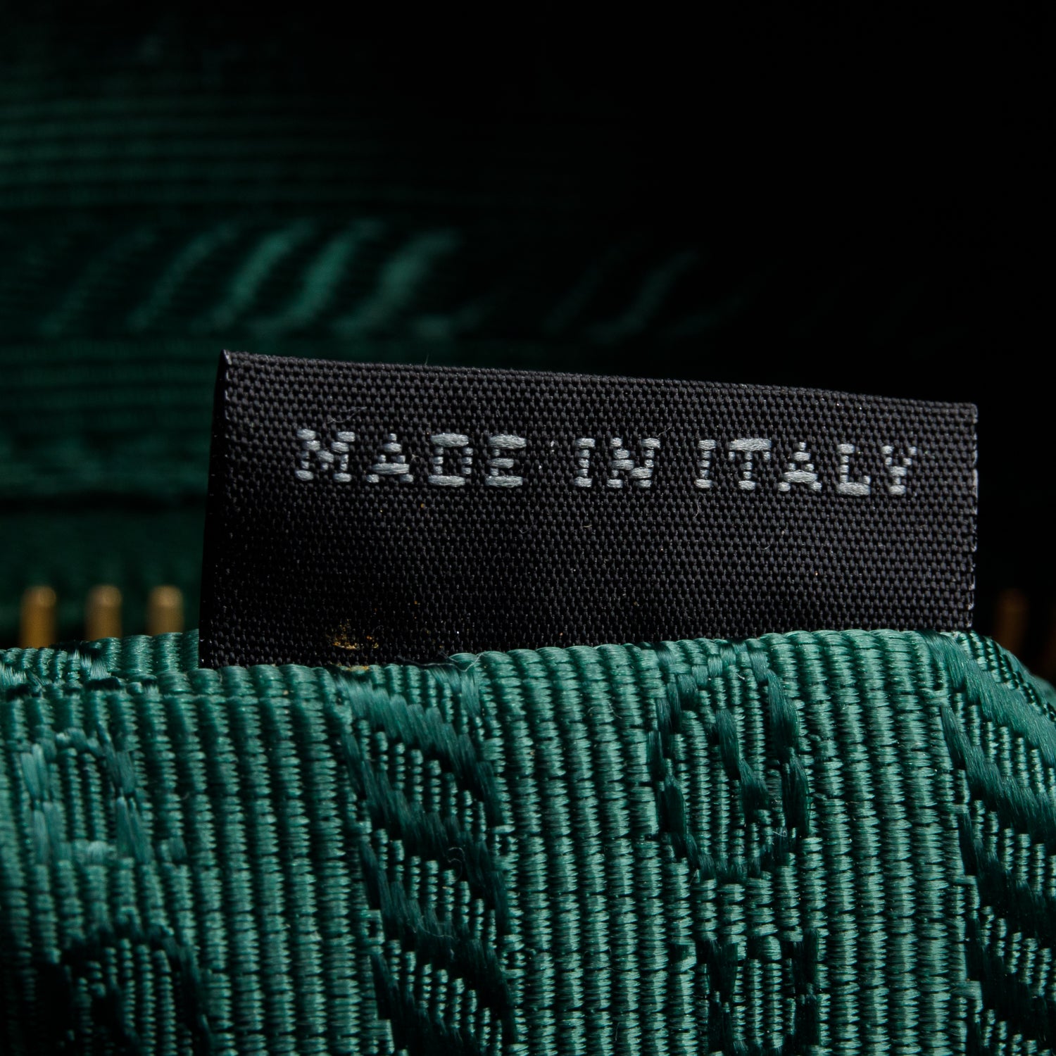 Prada Green Saffiano-Trimmed Tessuto Nylon Tote w/ Strap
