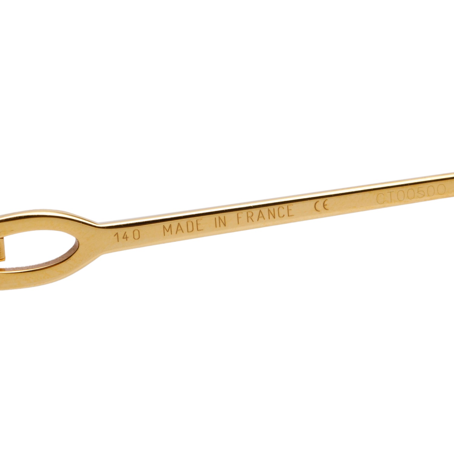 Cartier CT00500 Rimless Oval Diamond Cut Sunglasses w/ Box & Case