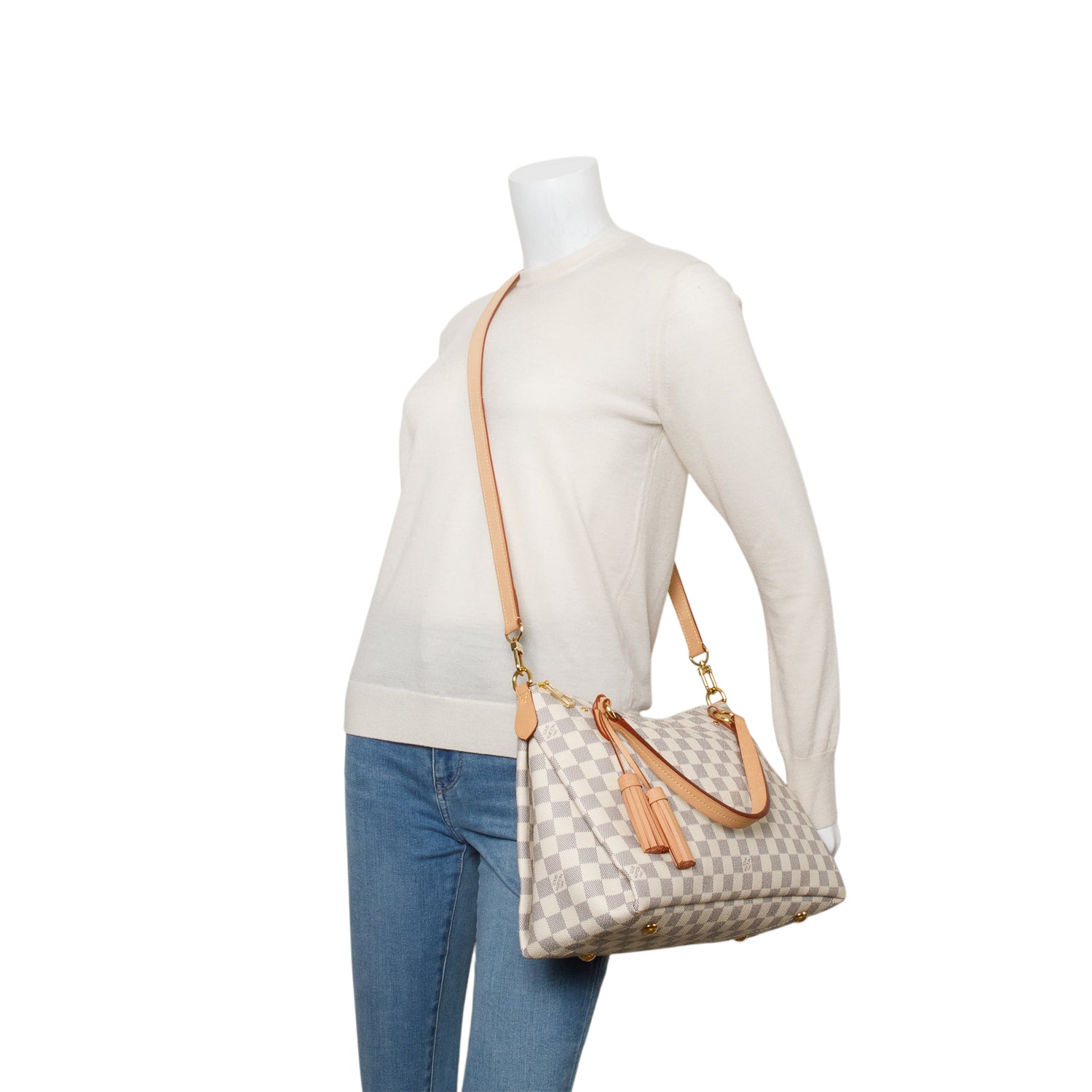 Louis Vuitton Damier Azur Lymington Bag w/ Strap