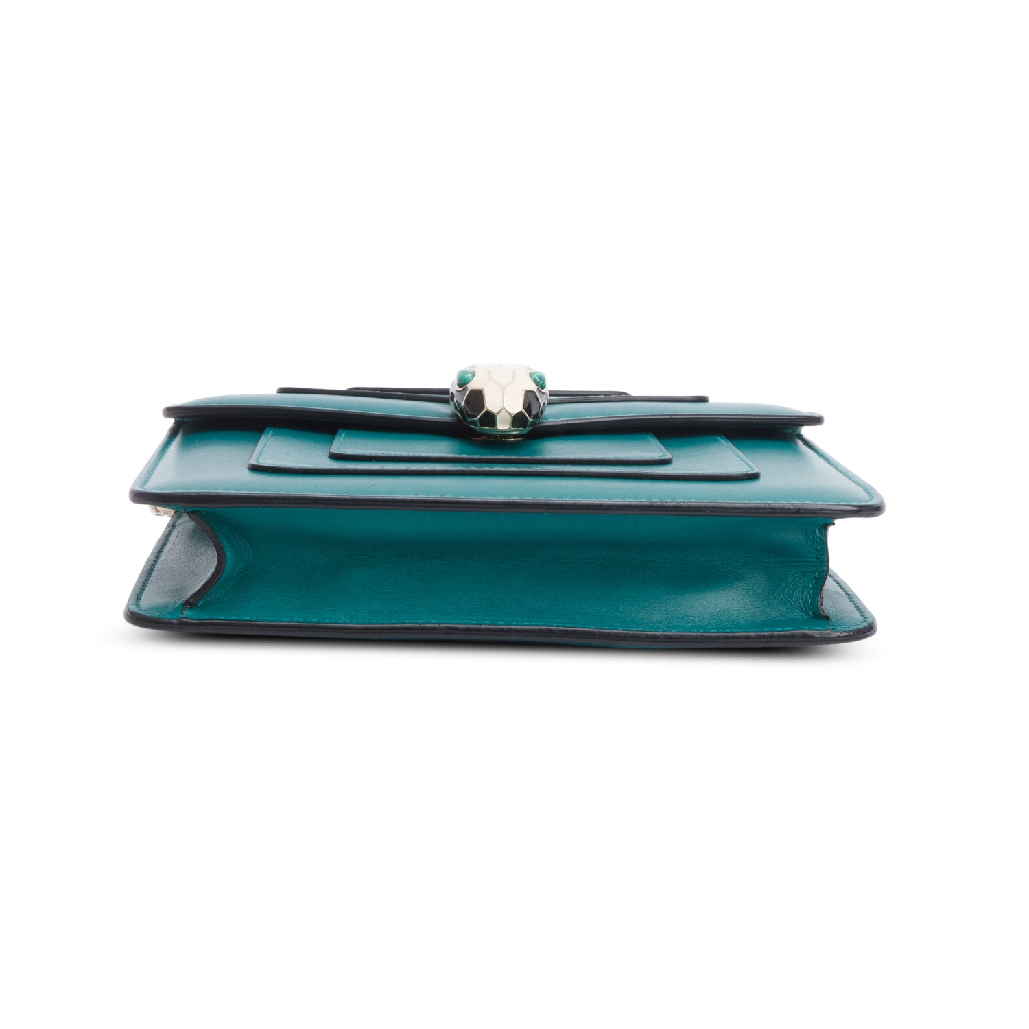 Bvlgari Emerald Green Calf Leather Serpenti Forever Crossbody Bag