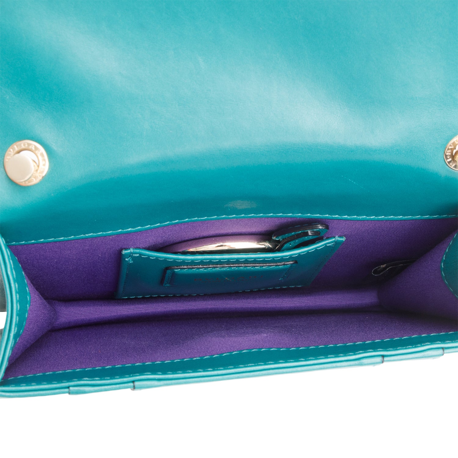 Bvlgari Emerald Green Calf Leather Serpenti Forever Crossbody Bag