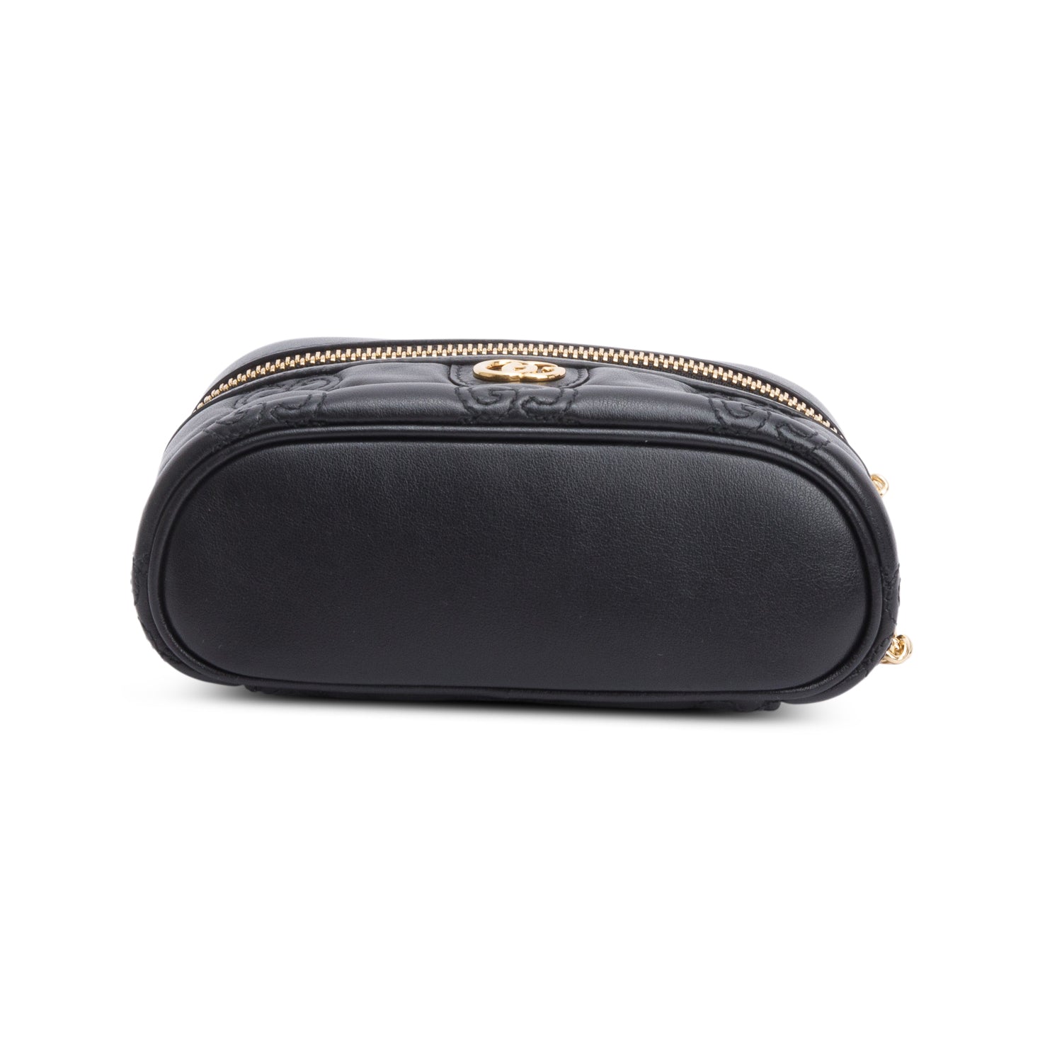 Gucci Black GG Matelasse Leather Mini Top Handle Bag
