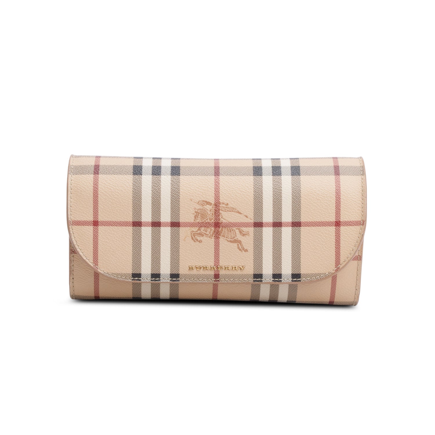 Burberry Haymarket Check Henley Wallet on Chain