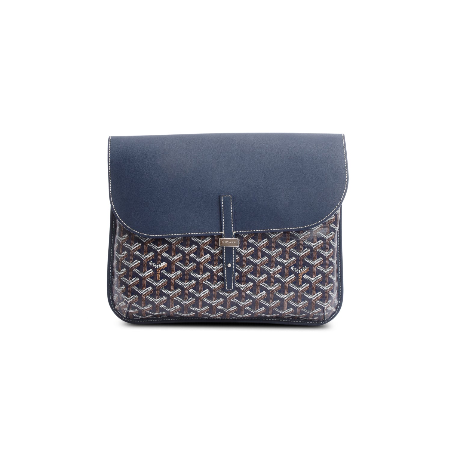 Goyard 2025 Blue Goyardine Coursier Messenger Bag