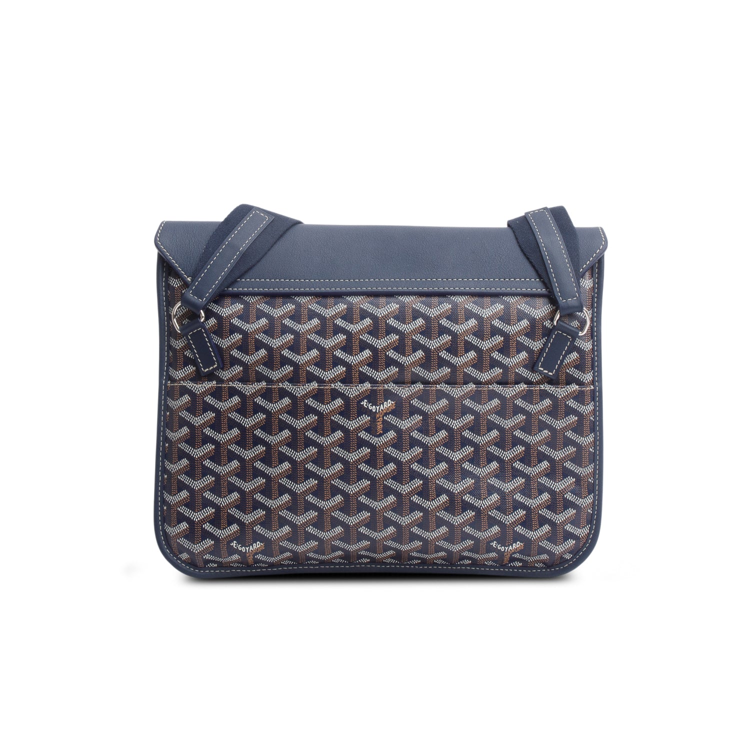 Goyard 2025 Blue Goyardine Coursier Messenger Bag