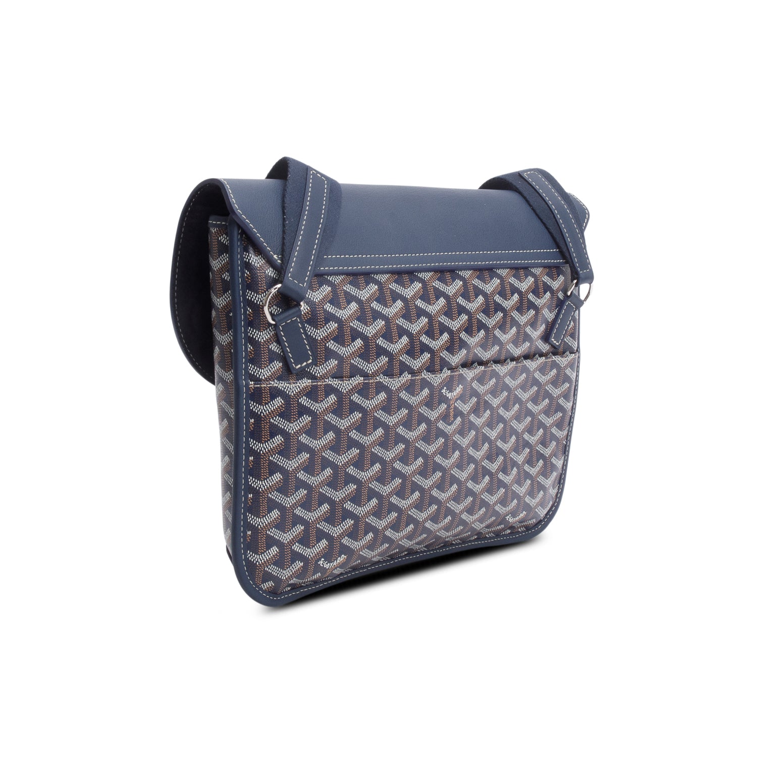 Goyard 2025 Blue Goyardine Coursier Messenger Bag