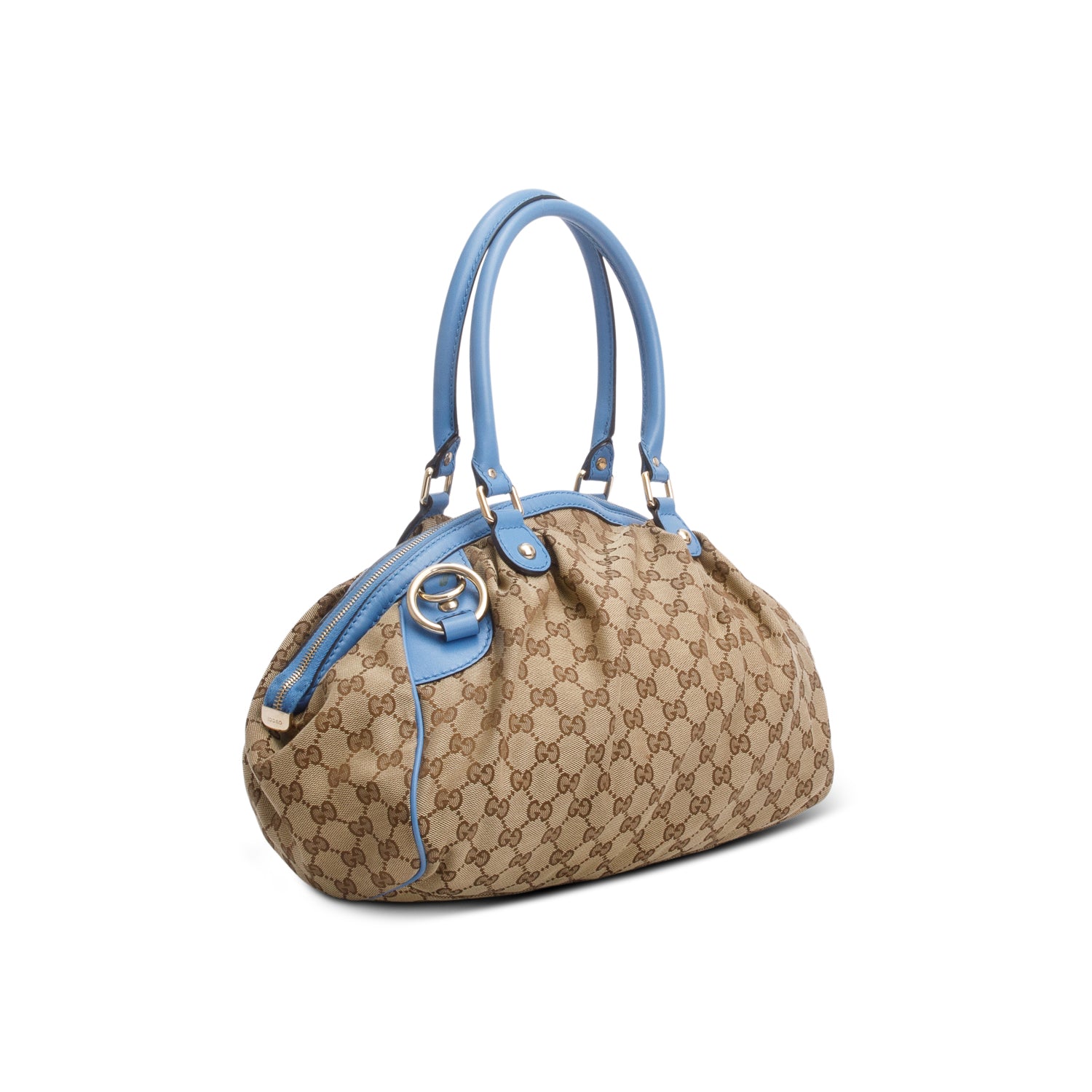 Gucci Monogram Sukey Boston Bag w/ Strap