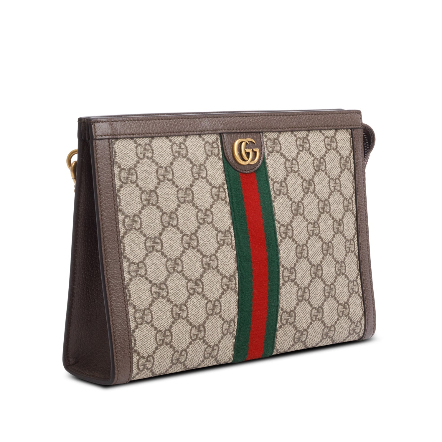 Gucci GG Supreme Monogram Small Ophidia Wristlet Pouch