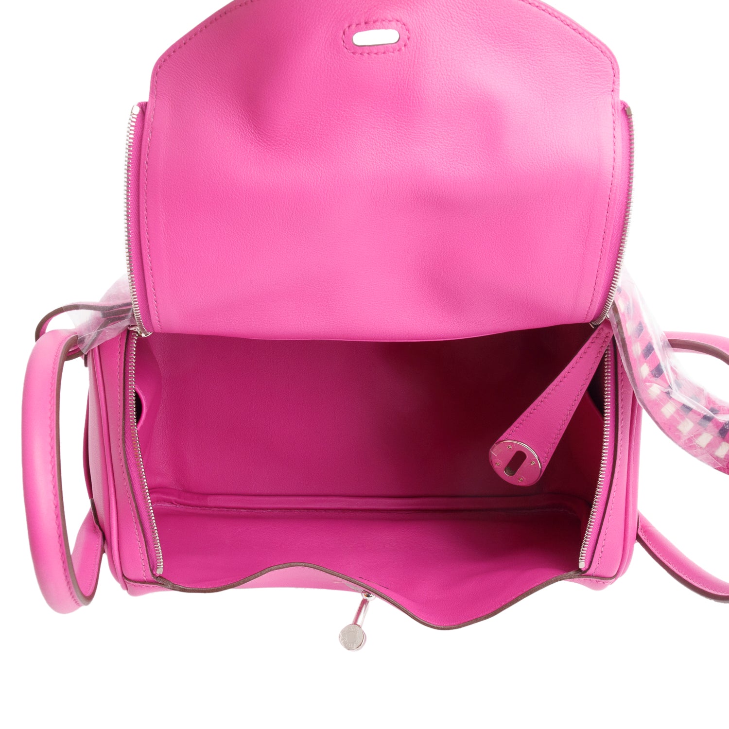 Hermes Magnolia Veau Swift Tressage De Cuir Lindy 26 w/ Box