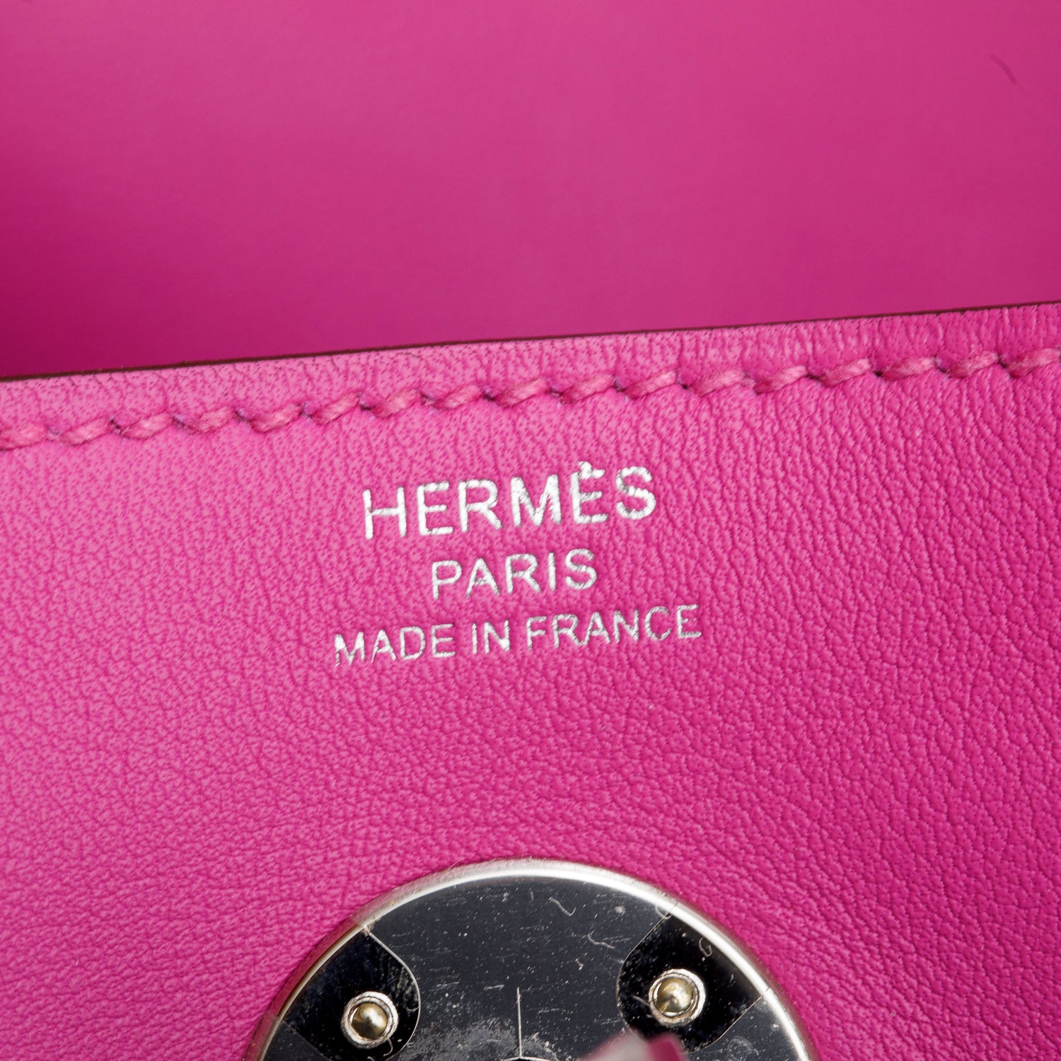 Hermes Magnolia Veau Swift Tressage De Cuir Lindy 26 w/ Box