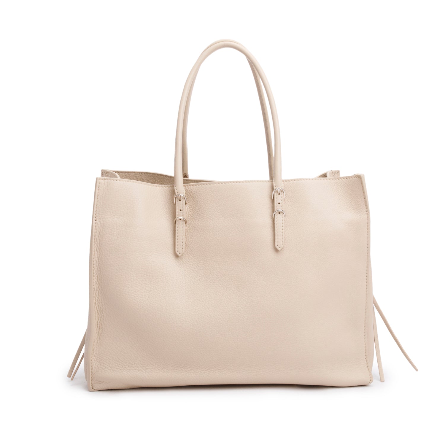 Balenciaga Beige Smooth Calf B4 Zip Around Tote w/ Strap