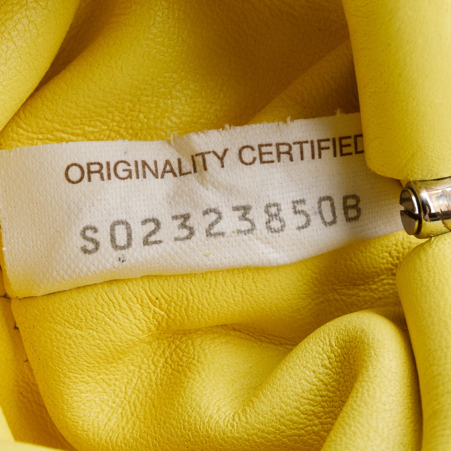 Bottega Veneta Yellow Butter Calfskin Leather The Mini Pouch