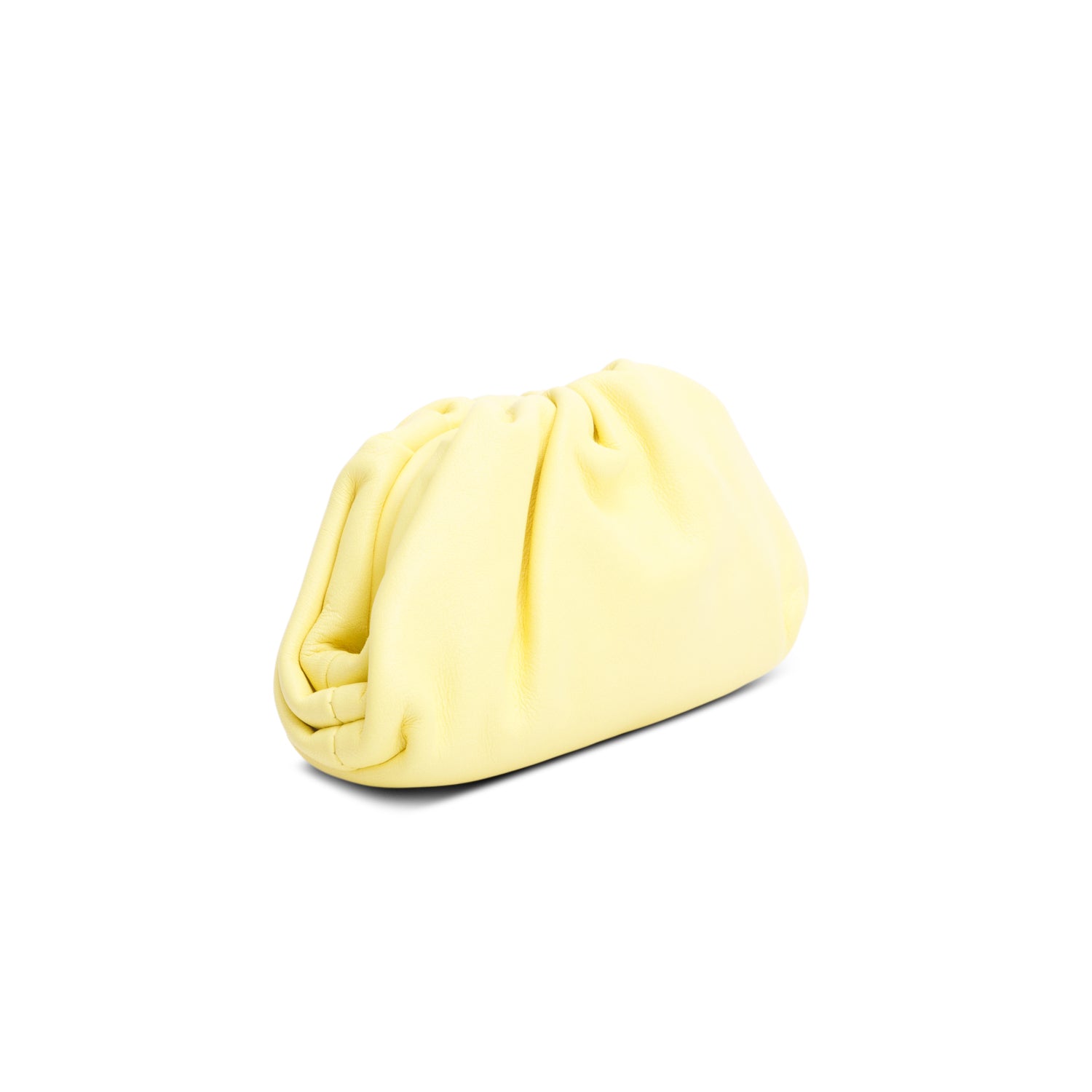 Bottega Veneta Yellow Butter Calfskin Leather The Mini Pouch