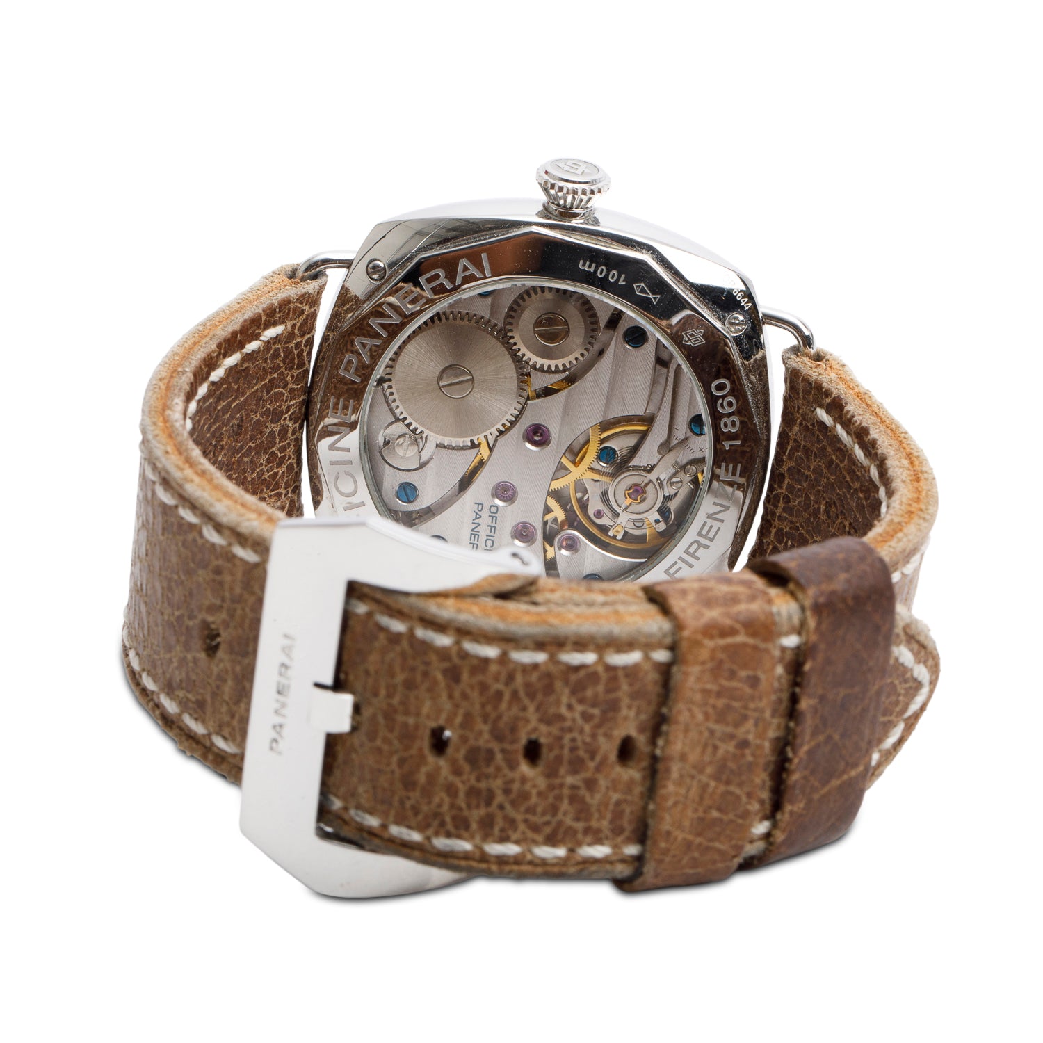 Panerai Limited Edition Stainless Steel Radiomir Black Seal 45 MM Manual Watch Black Dial PAM00183 w/ Box & Papers