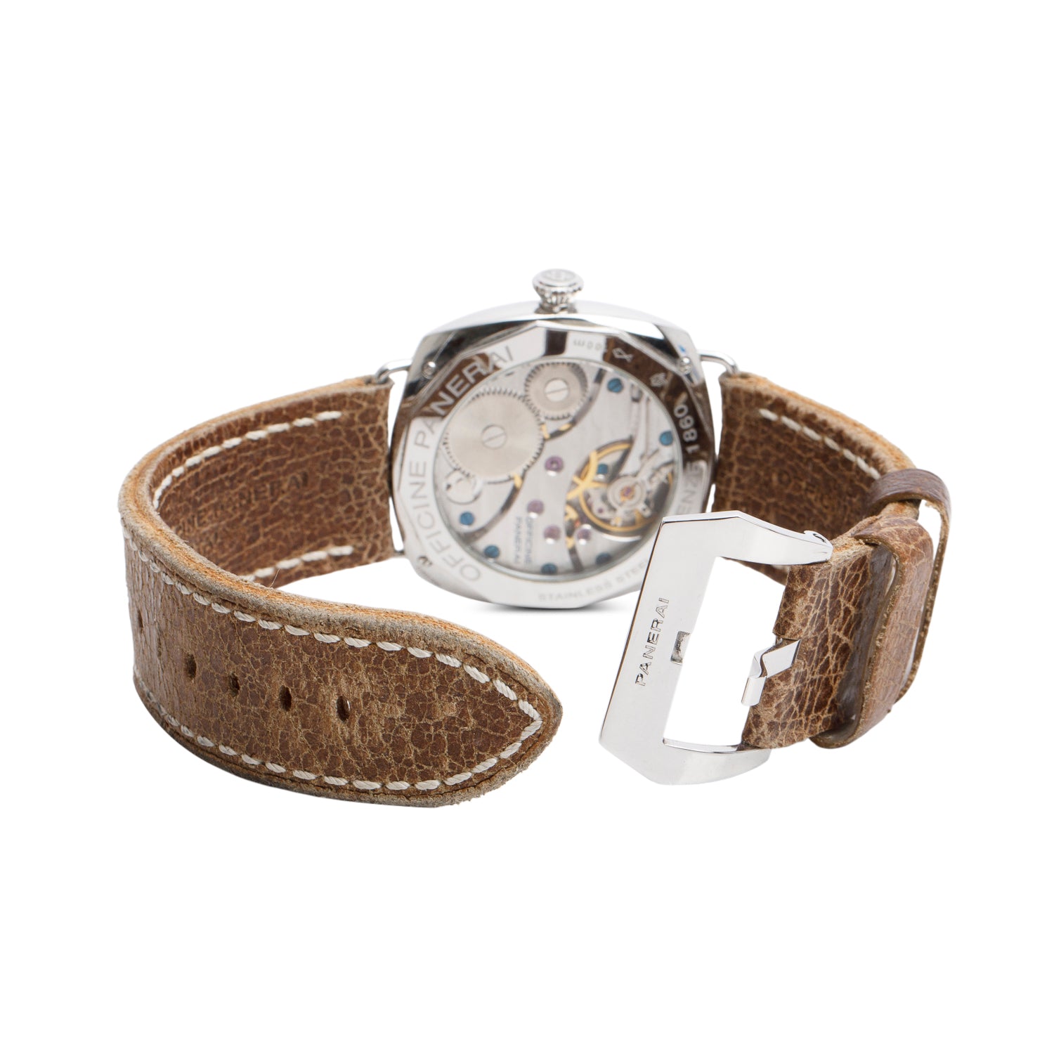 Panerai Limited Edition Stainless Steel Radiomir Black Seal 45 MM Manual Watch Black Dial PAM00183 w/ Box & Papers