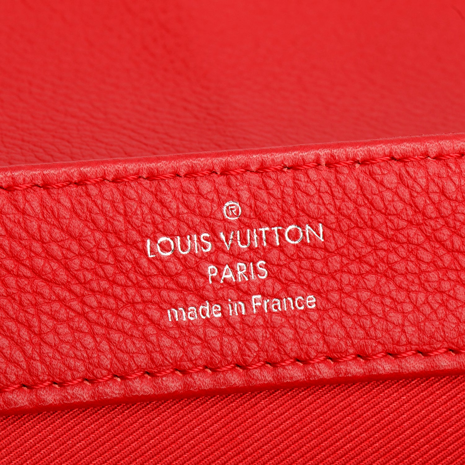 Louis Vuitton 2015 Red Calfskin Lock Me II Chain Bag BB w/ Box & Receipt