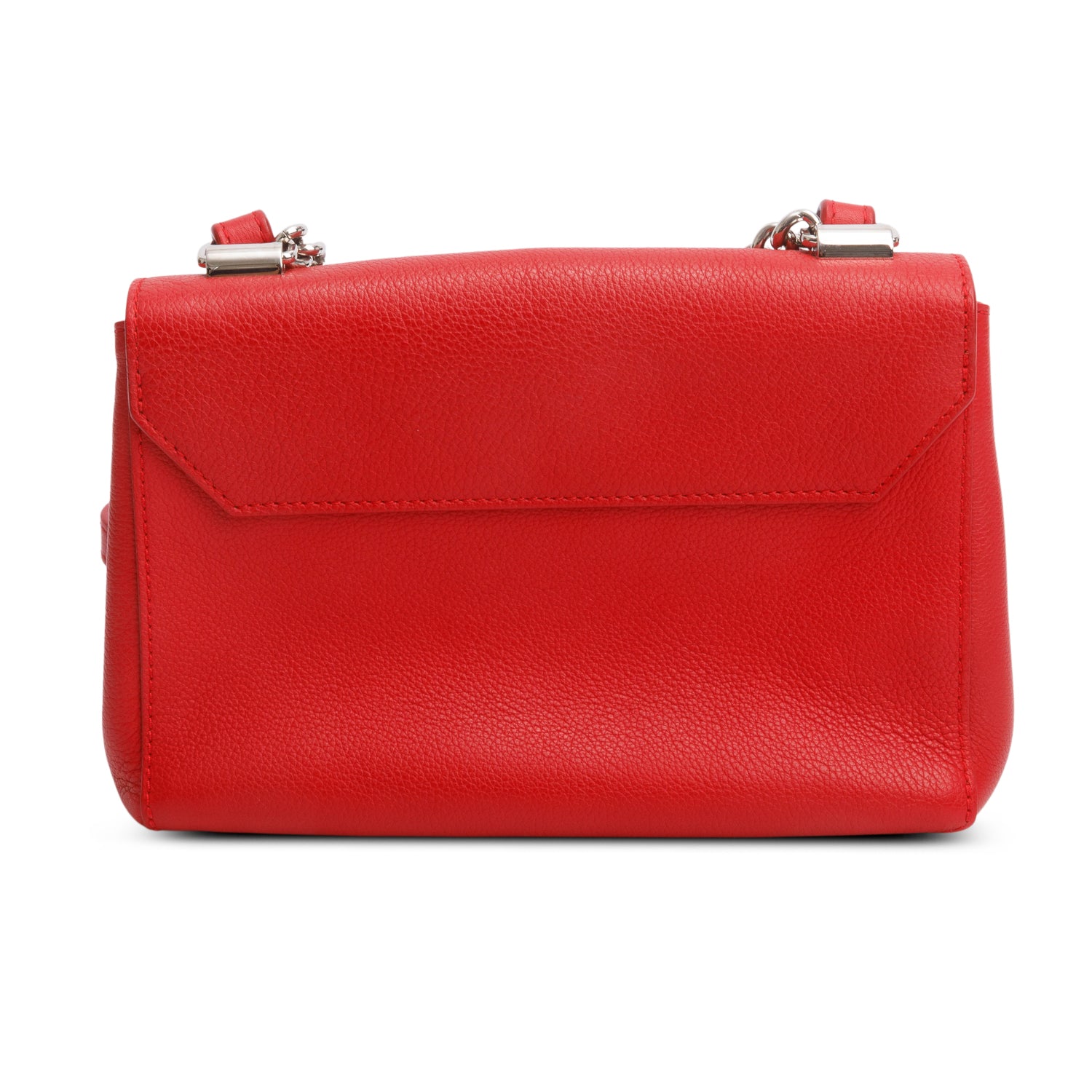 Louis Vuitton 2015 Red Calfskin Lock Me II Chain Bag BB w/ Box & Receipt