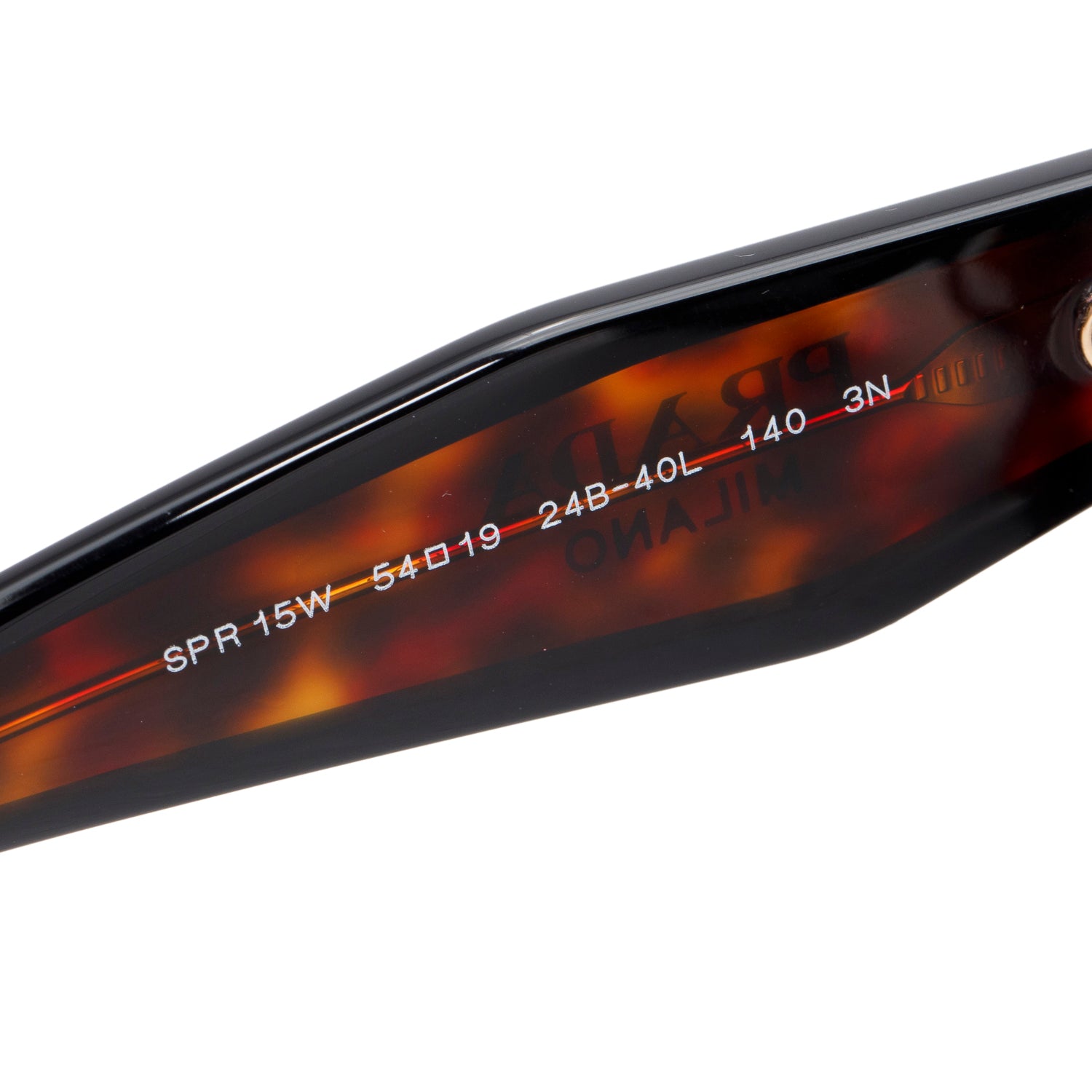 Prada SPR 15W Tortoise Acetate Rectangle Sunglasses w/ Box & Case