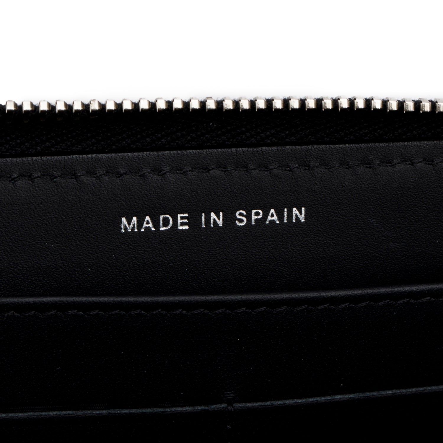 Chanel Black Patent Leather Calfskin Quilted Large Gusset Zip Around Wallet w/ Authenticity Card