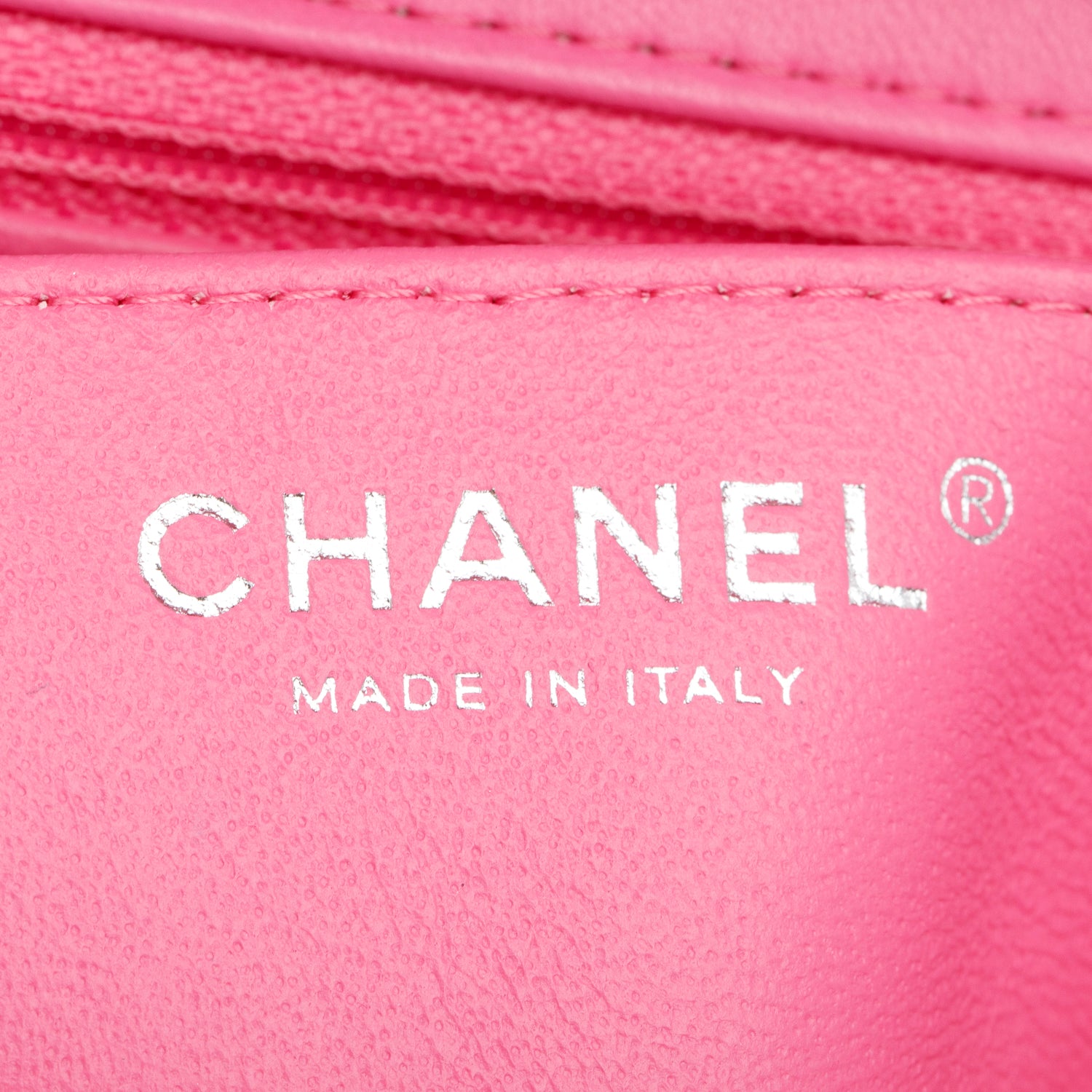 Chanel 2021 Pink Lambskin Quilted Mini Rectangular Flap Bag w/ Box & Authenticity Card