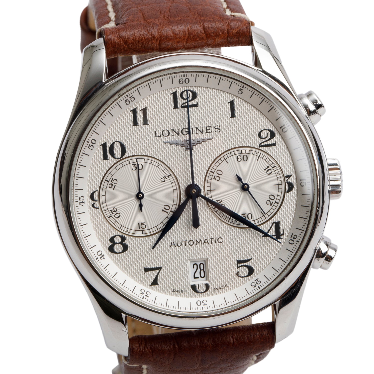 Longines Stainless Steel Master Collection 40 MM Chronograph Automatic Watch w/ Papers