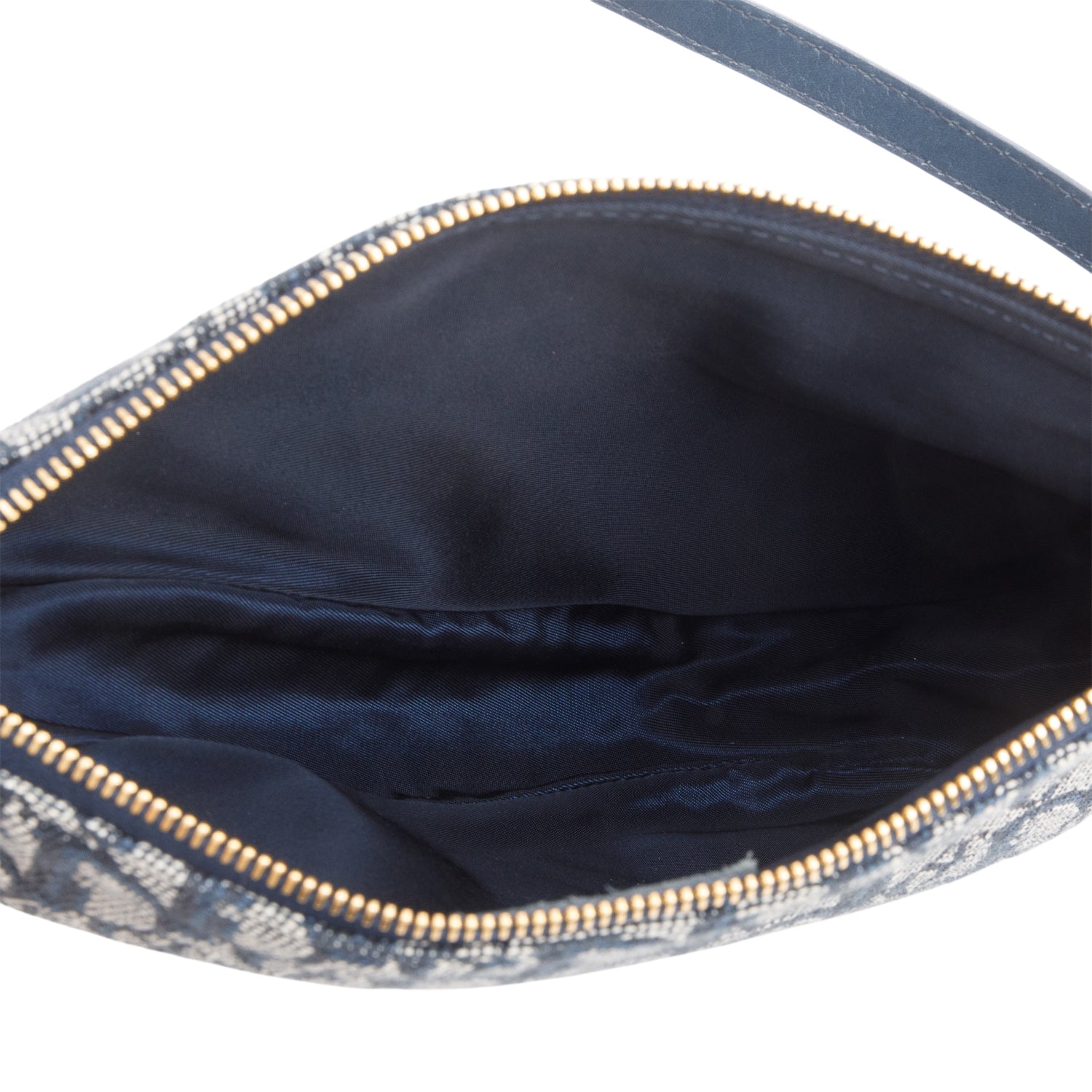 Christian Dior Navy Diorissimo Saddle Pochette w/ Authenticity Card