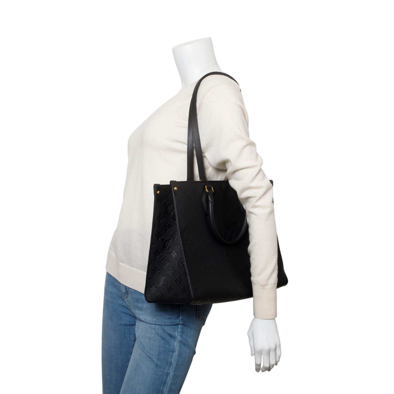 Louis Vuitton Black Empreinte Monograim Giant OnTheGo MM