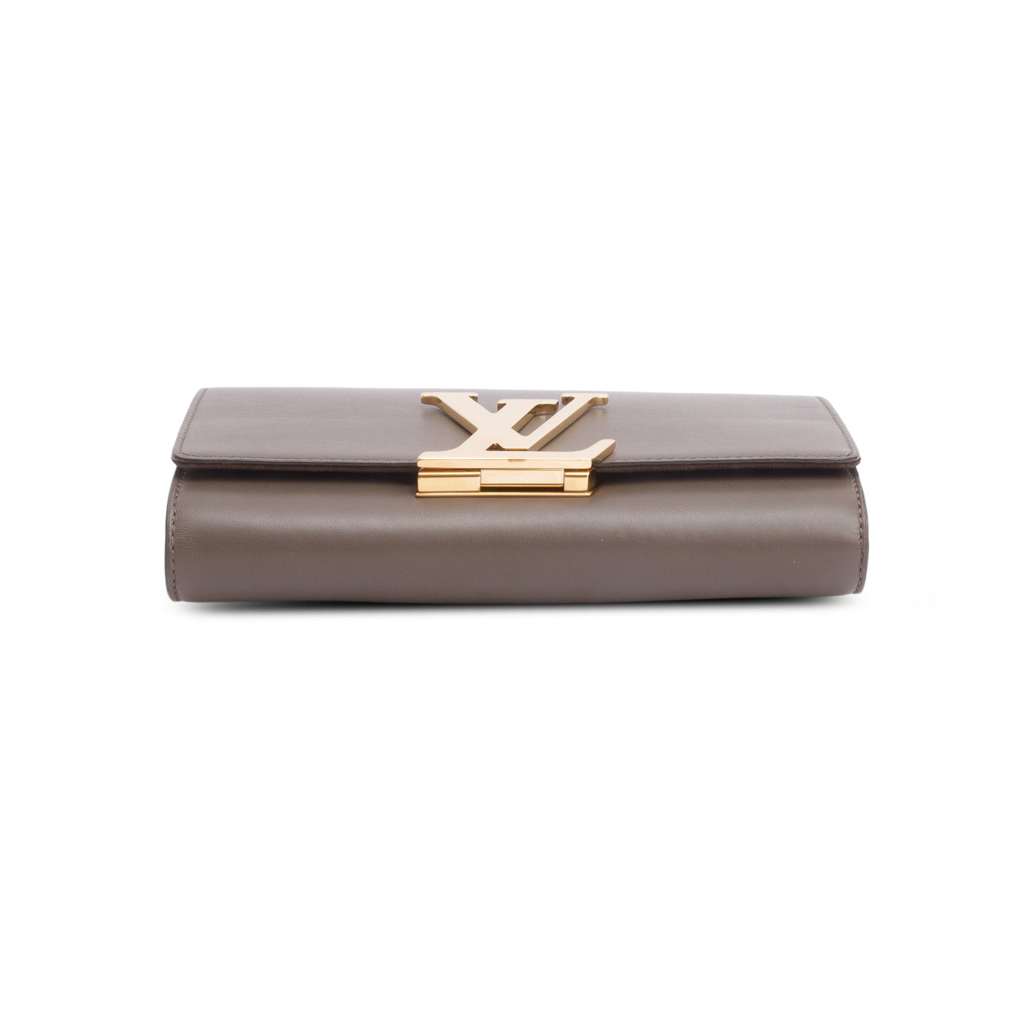 Louis Vuitton Taupe Calfskin Chain Louise Pochette w/ Strap