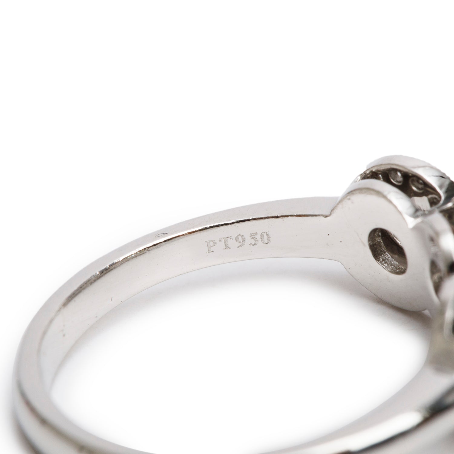 Tiffany & Co. Platinum Diamond Three-Stone Circlet Ring, Size 8 w/ Box