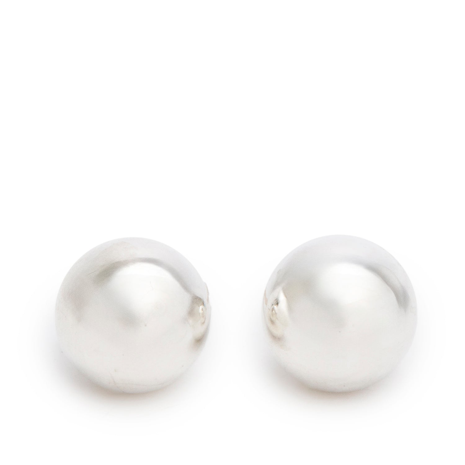 Tiffany & Co. Sterling Silver HardWear 8 MM Ball Earrings