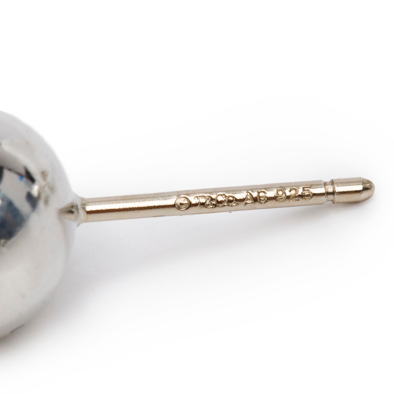 Tiffany & Co. Sterling Silver HardWear 8 MM Ball Earrings