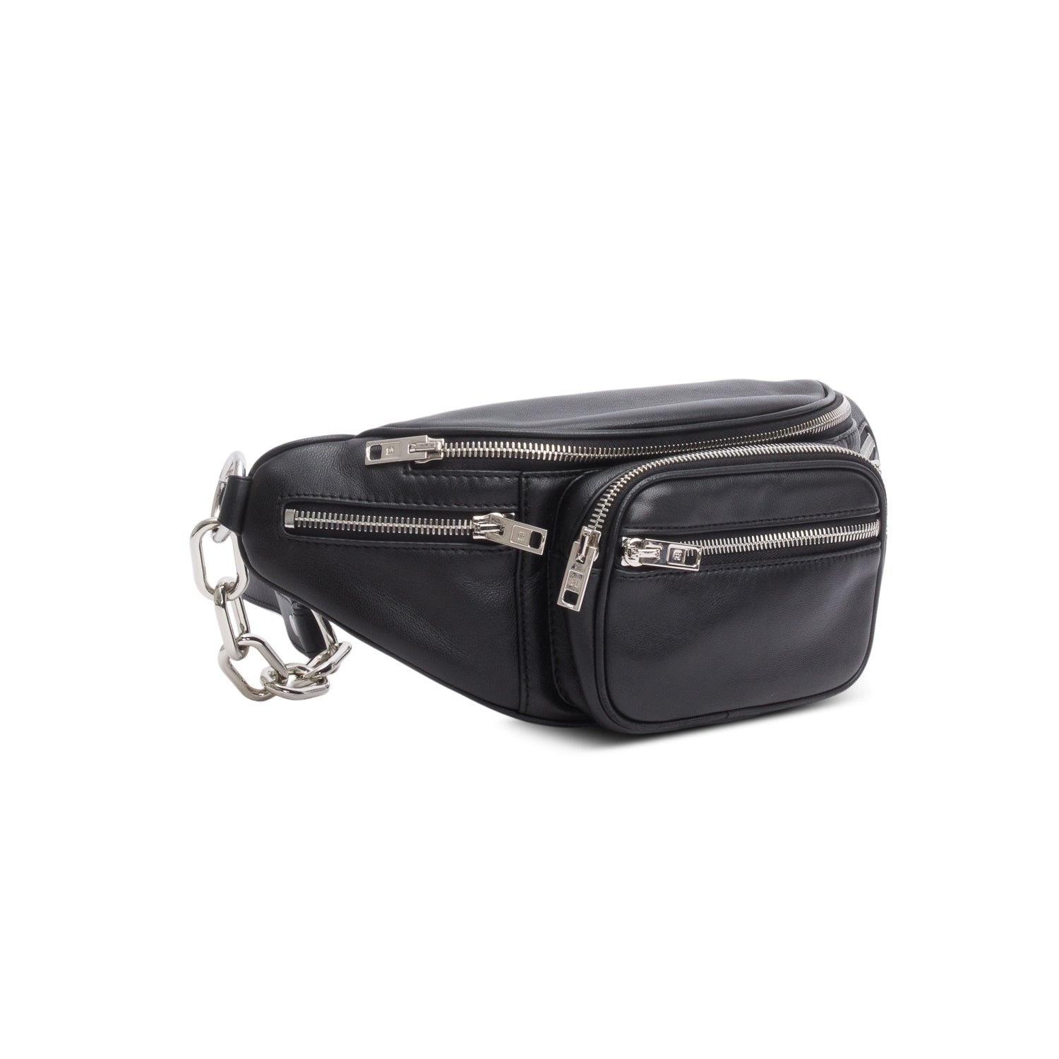 Alexander Wang Black Lambskin Attica Fanny Pack