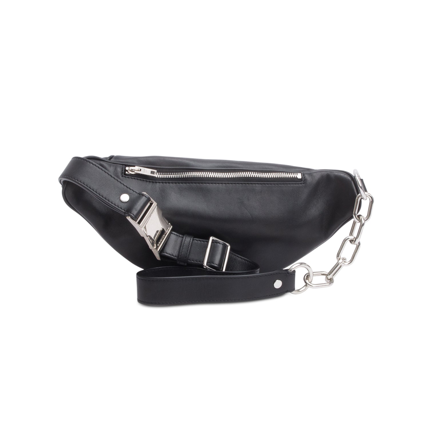Alexander Wang Black Lambskin Attica Fanny Pack