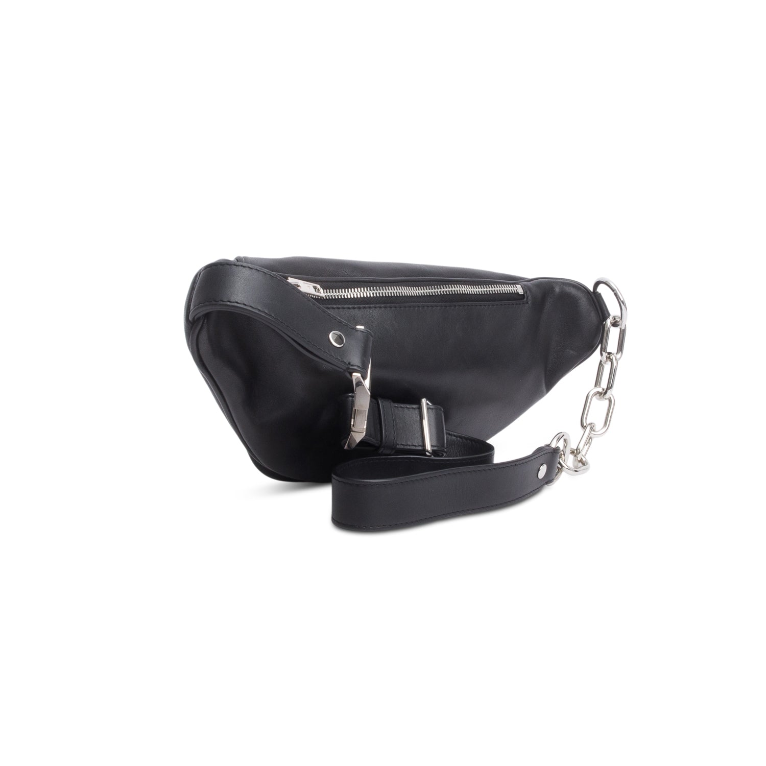 Alexander Wang Black Lambskin Attica Fanny Pack