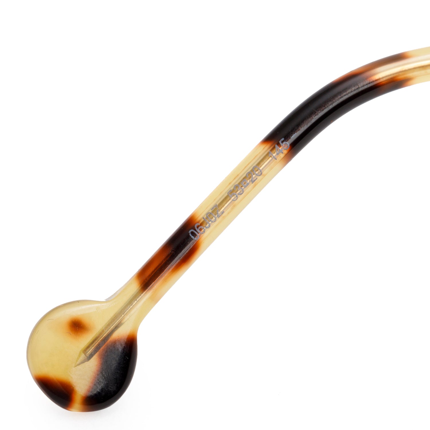 Christian Dior ORIGINS1 Gold Tone Marqueterie Print Sunglasses w/ Case