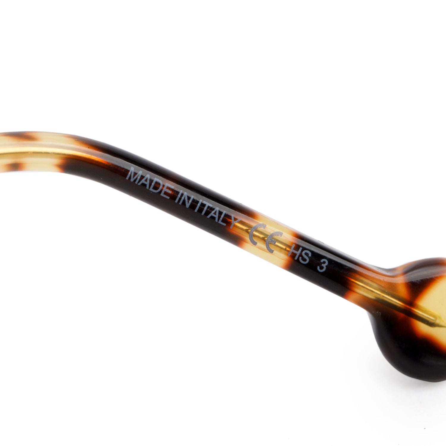 Christian Dior ORIGINS1 Gold Tone Marqueterie Print Sunglasses w/ Case