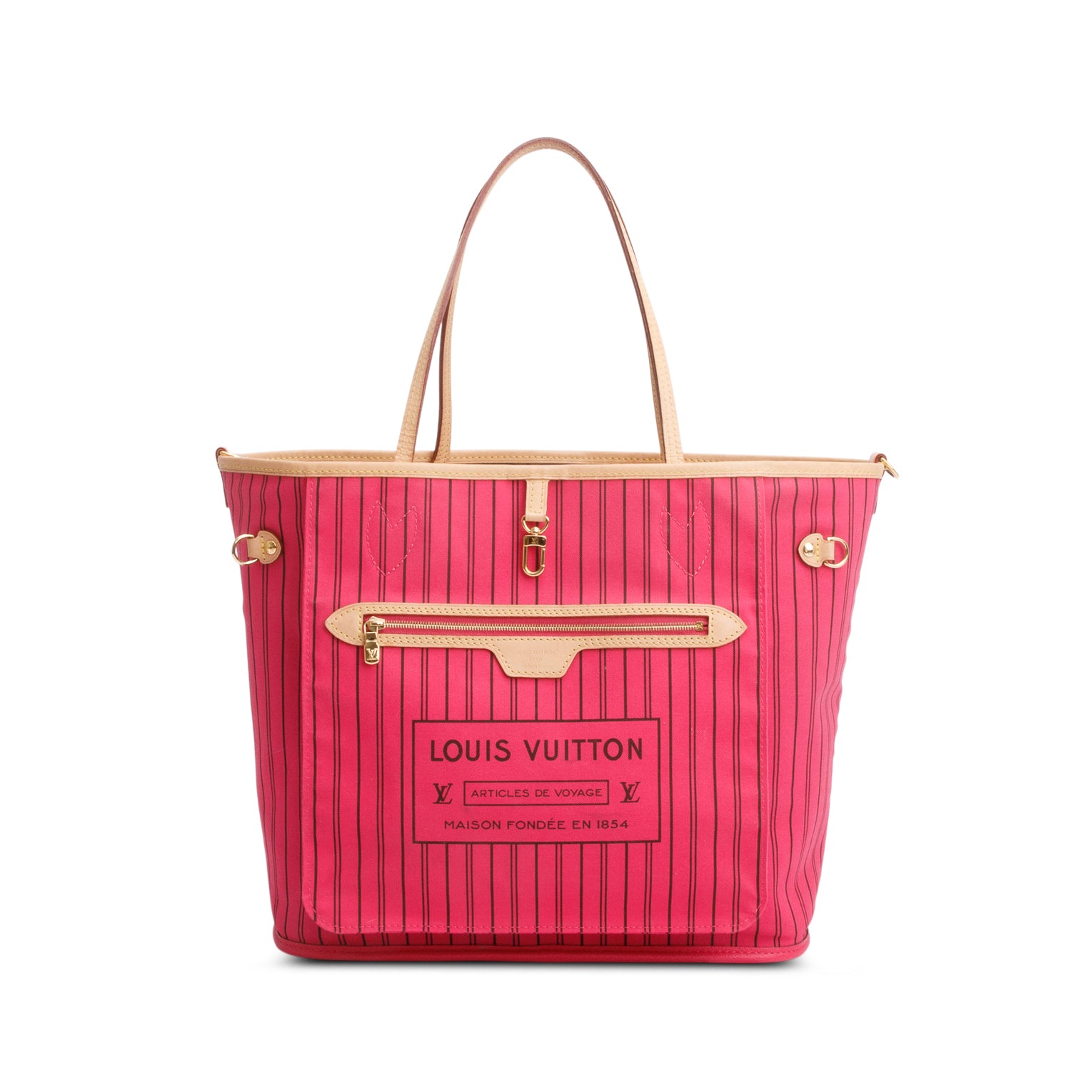 Louis Vuitton 2025 Monogram Neverfull Bandouliere Inside Out MM w/ Box, Strap & Receipt