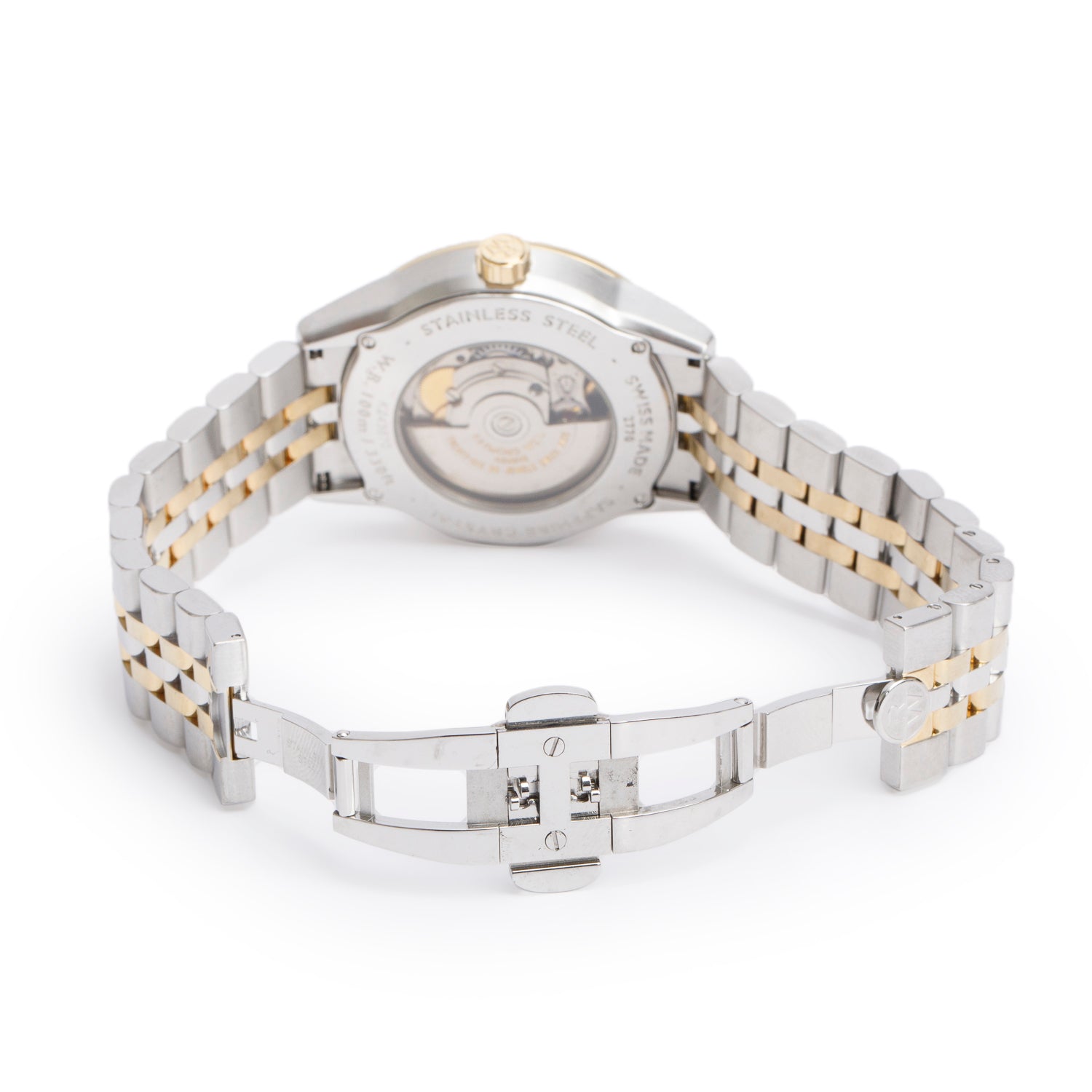 Raymond Weil Yellow Gold PVD & Stainless Steel Freelancer 38 MM Automatic Watch Silver Dial 2770