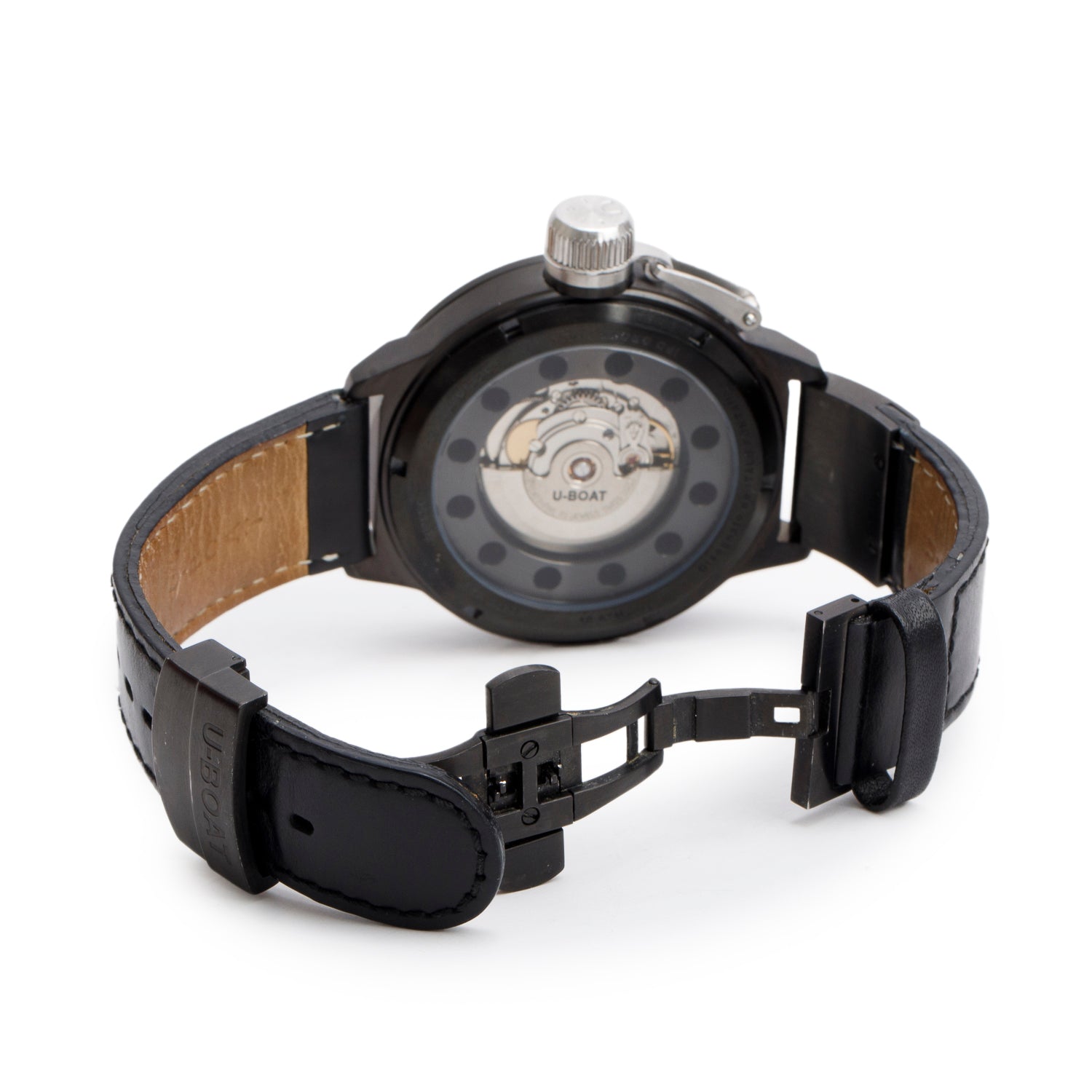 U-Boat Limited Edition Black PVD Stainless Steel Classico 52 MM Automatic Watch w/ Box & Papers