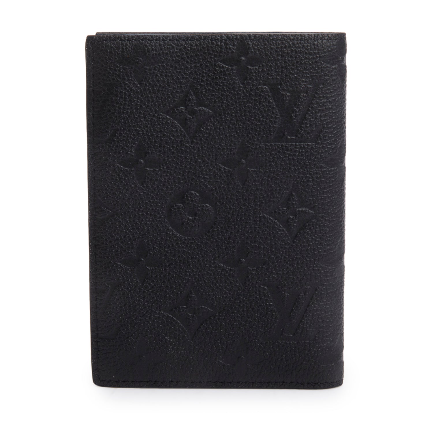 Louis Vuitton 2024 Black Monogram Empreinte Passport Cover w/ Box & Receipt