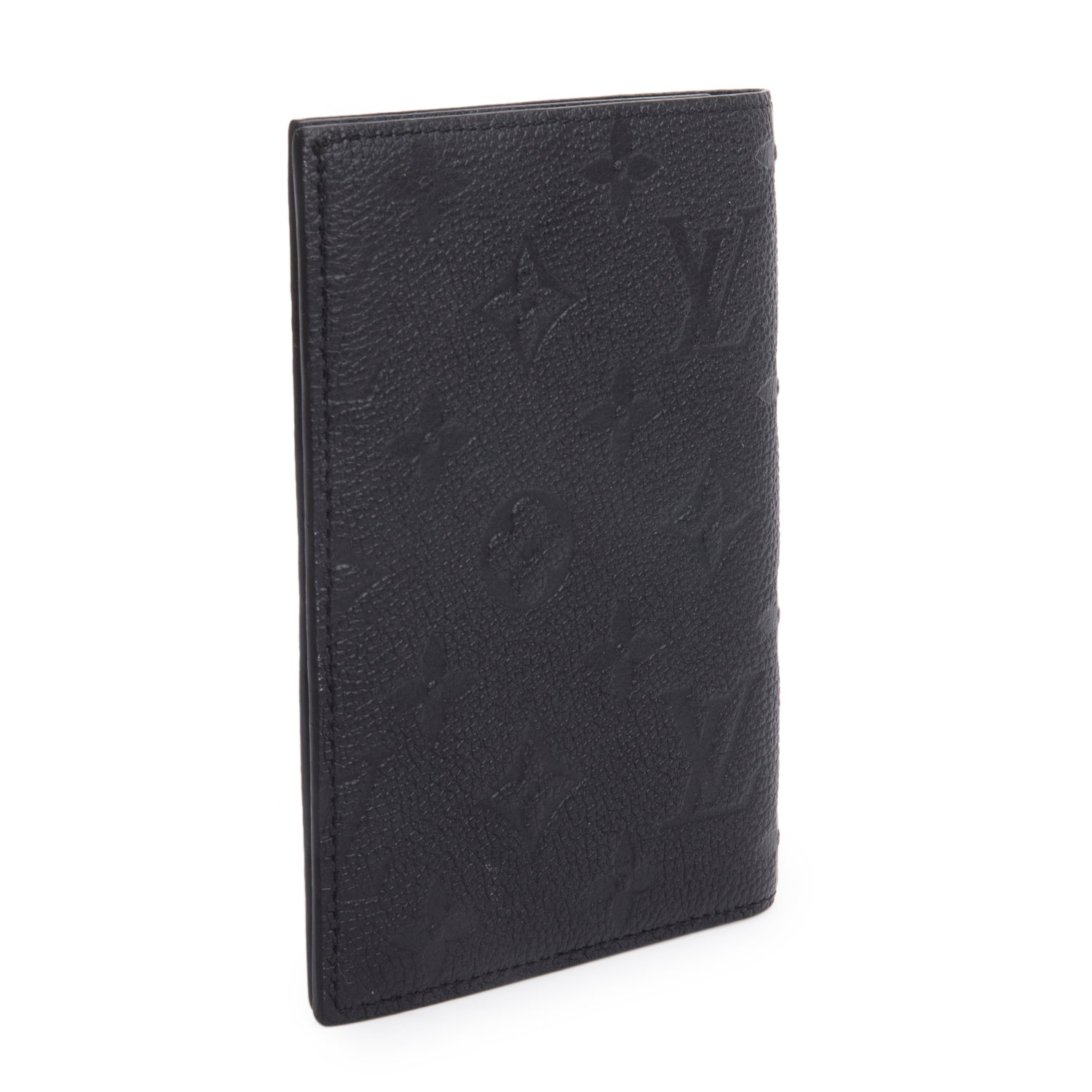 Louis Vuitton 2024 Black Monogram Empreinte Passport Cover w/ Box & Receipt
